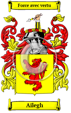 Ailegh Family Crest/Coat of Arms