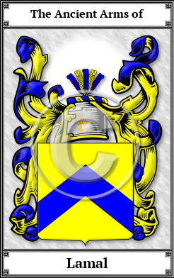 Lamal Family Crest Download (JPG) Book Plated - 600 DPI