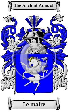 Le maire Family Crest Download (JPG) Heritage Series - 300 DPI