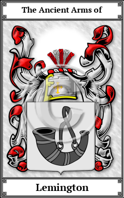 Lemington Family Crest Download (JPG)  Book Plated - 150 DPI