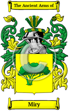 Miry Family Crest/Coat of Arms