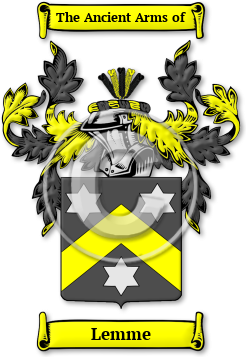 Lemme Family Crest Download (jpg) Legacy Series - 150 DPI