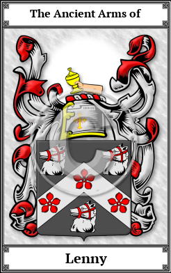 Lenny Family Crest Download (JPG)  Book Plated - 150 DPI