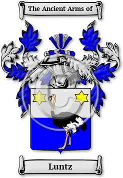 Luntz Family Crest Download (jpg) Legacy Series - 150 DPI