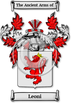 Leoni Family Crest Download (JPG) Legacy Series - 300 DPI