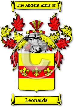 Leonards Family Crest Download (jpg) Legacy Series - 150 DPI