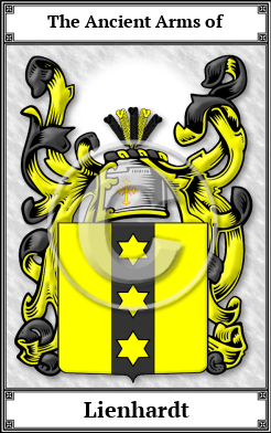 Lienhardt Family Crest Download (JPG) Book Plated - 600 DPI