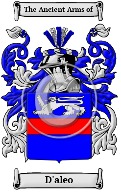 D'aleo Family Crest/Coat of Arms