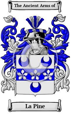 La Pine Family Crest/Coat of Arms
