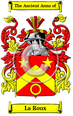 La Roux Family Crest/Coat of Arms