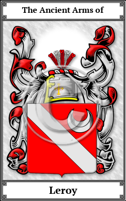 Leroy Family Crest Download (JPG) Book Plated - 600 DPI