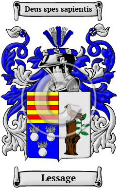 Lessage Family Crest Download (JPG) Heritage Series - 300 DPI