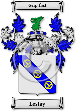 Leslay Family Crest Download (jpg) Legacy Series - 150 DPI