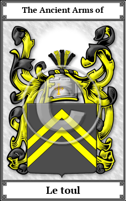 Le toul Family Crest Download (JPG) Book Plated - 600 DPI