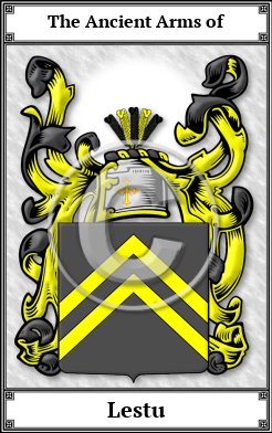 Lestu Family Crest Download (JPG)  Book Plated - 150 DPI