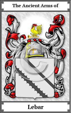 Lebar Family Crest Download (JPG)  Book Plated - 150 DPI
