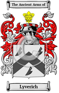 Lyverich Family Crest/Coat of Arms
