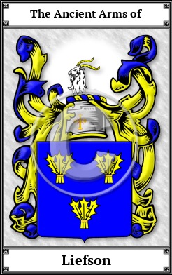 Liefson Family Crest Download (JPG)  Book Plated - 150 DPI