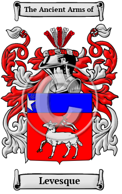 Levesque Family Crest/Coat of Arms