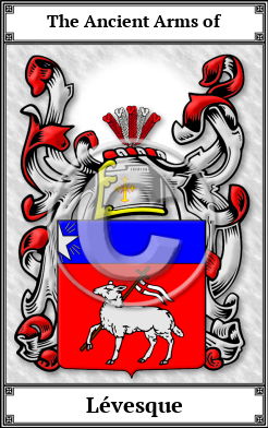 Lévesque Family Crest Download (JPG)  Book Plated - 150 DPI