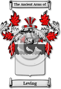 Leving Family Crest Download (jpg) Legacy Series - 150 DPI