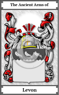 Levon Family Crest Download (JPG)  Book Plated - 150 DPI