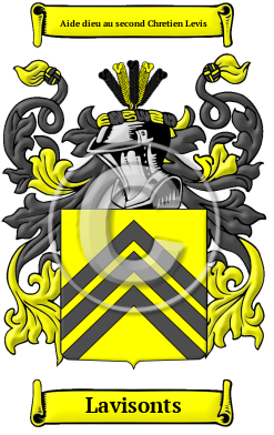 Lavisonts Family Crest/Coat of Arms