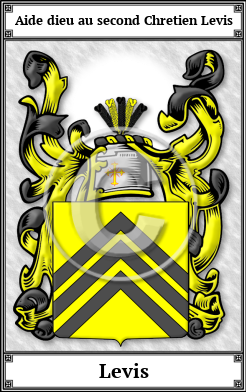 Levis Family Crest Download (JPG)  Book Plated - 150 DPI