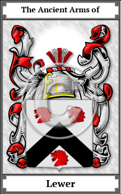 Lewer Family Crest Download (JPG) Book Plated - 600 DPI