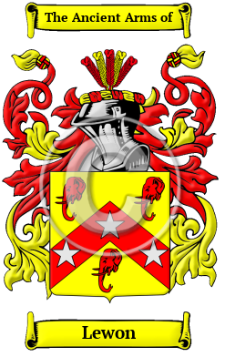 Lewon Family Crest/Coat of Arms