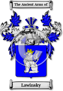 Lawinsky Family Crest Download (jpg) Legacy Series - 150 DPI