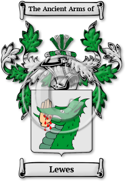 Lewes Family Crest Download (JPG) Legacy Series - 600 DPI