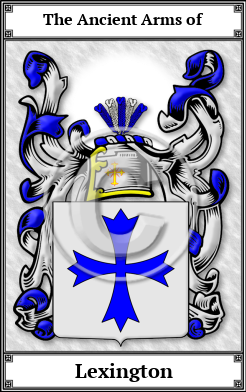 Lexington Family Crest Download (JPG)  Book Plated - 150 DPI