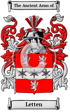 Letten Family Crest/Coat of Arms