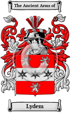 Lydem Family Crest/Coat of Arms