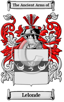 Lelonde Family Crest/Coat of Arms
