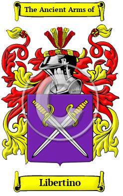 Libertino Family Crest/Coat of Arms