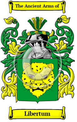 Libertum Family Crest/Coat of Arms