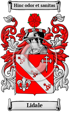Lidale Family Crest/Coat of Arms