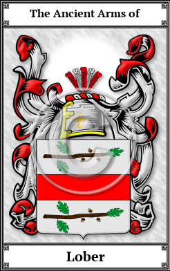 Lober Family Crest Download (JPG)  Book Plated - 150 DPI