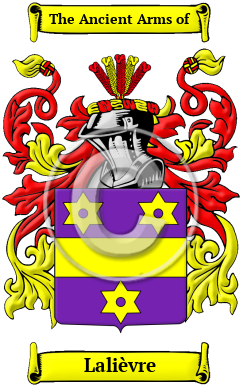 Lalièvre Family Crest/Coat of Arms