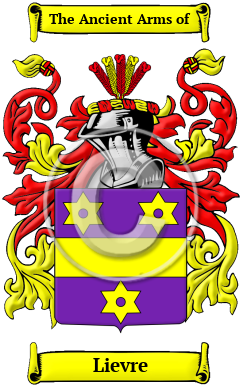 Lievre Family Crest/Coat of Arms