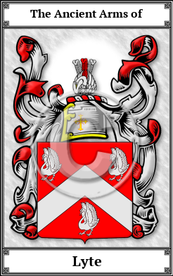 Lyte Family Crest Download (JPG) Book Plated - 600 DPI