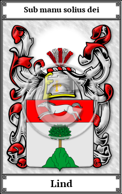 Lind Family Crest Download (JPG) Book Plated - 600 DPI