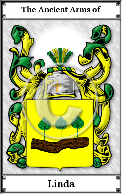 Linda Family Crest Download (JPG)  Book Plated - 150 DPI