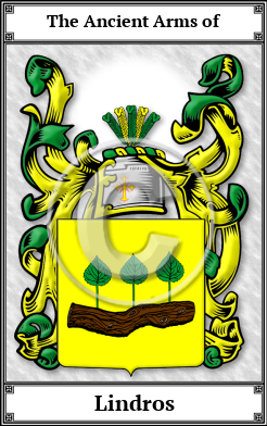 Lindros Family Crest Download (JPG)  Book Plated - 150 DPI
