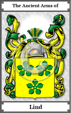 Lind Family Crest Download (JPG) Book Plated - 600 DPI