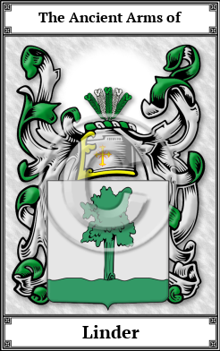 Linder Family Crest Download (JPG)  Book Plated - 150 DPI