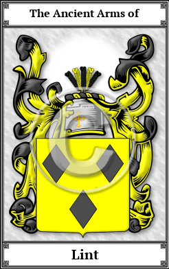 Lint Family Crest Download (JPG) Book Plated - 600 DPI