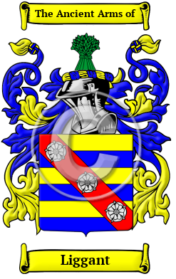 Liggant Family Crest/Coat of Arms